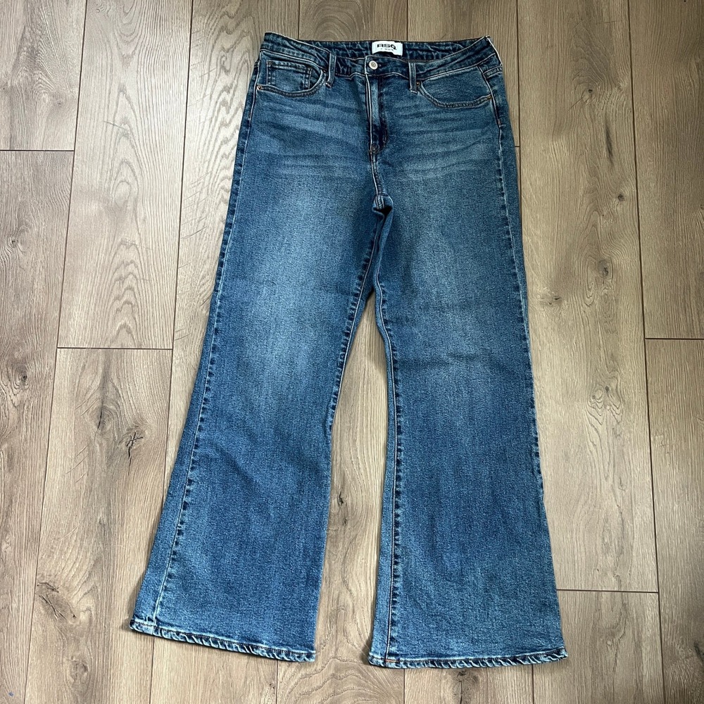 RSQ Denim Jeans Womens Size 31 High Rise Flare Dark Wash